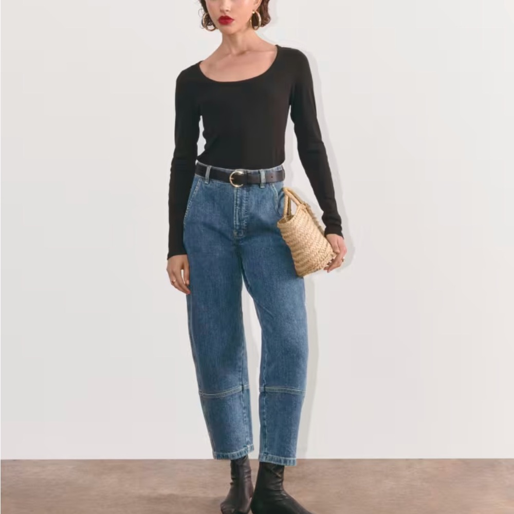Everlane denim barrel jean